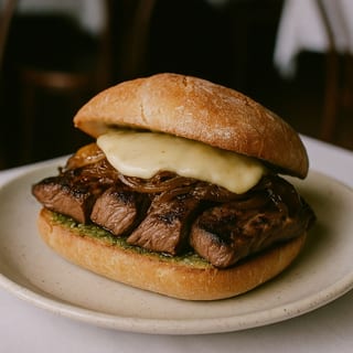 Grilled Skirt Steak Sandwich