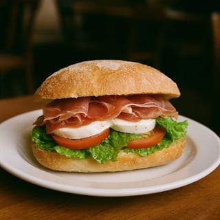 Prosciutto di Parma Mozzarella Sandwich